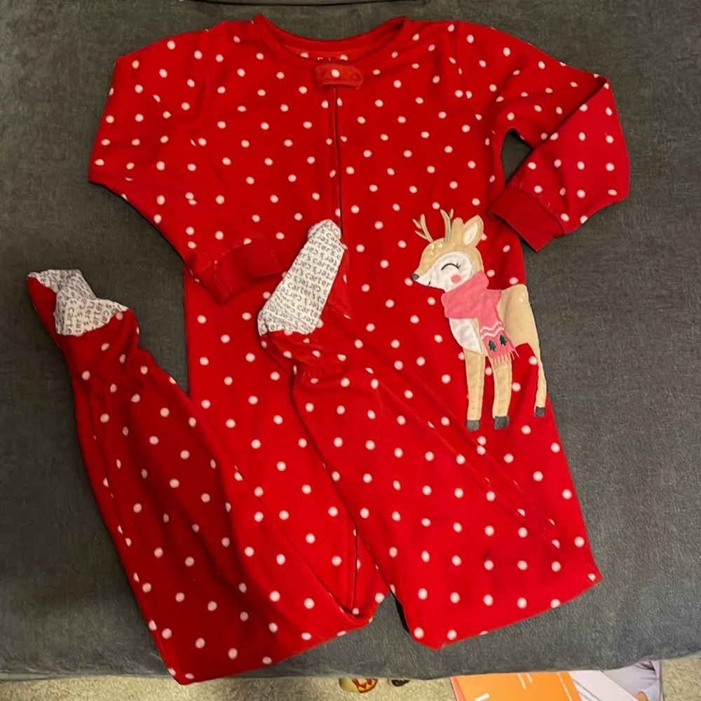 Carters 5T fleece reindeer pajamas *OBO!*